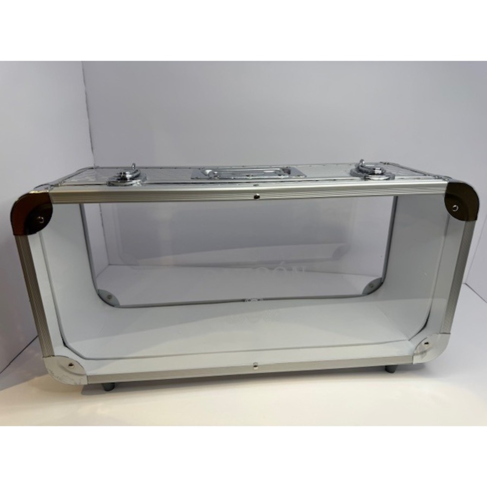 Patron Tequila Aluminum Promo Carry Display Case Clear Window Handle Latches Bee